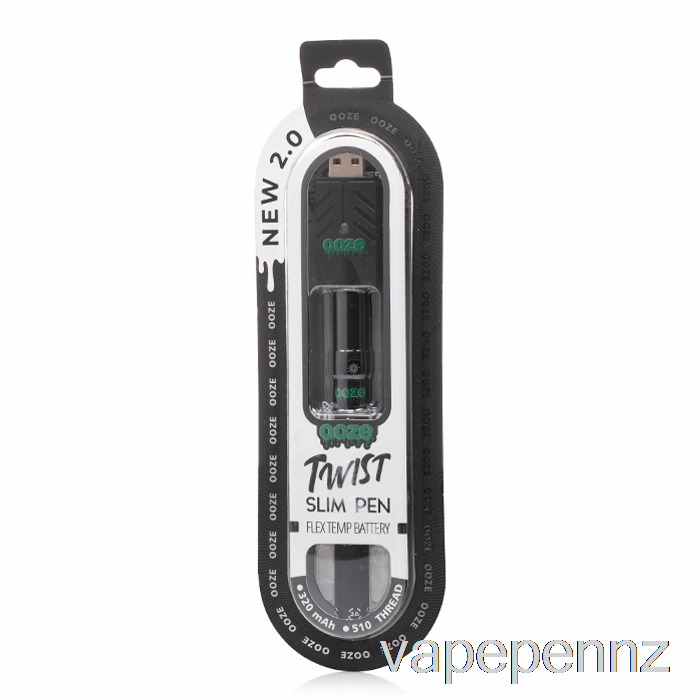 Ooze Slim Twist Pen 2.0 Flex Temp Battery Panther Black VAPE NZ